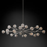 Sibole Clear Glass Oval Chandelier 72"