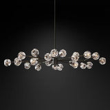 Sibole Clear Glass Oval Chandelier 72"