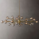 Sibole Clear Glass Oval Chandelier 72"