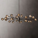 Sibole Clear Glass Oval Chandelier 72"