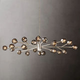 Sibole Clear Glass Oval Chandelier 72"