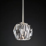 Sibole Clear Glass Rod Pendant