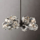 Sibole Clear Glass Round Chandelier 24"