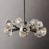 Sibole Clear Glass Round Chandelier 24"