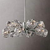 Sibole Clear Glass Round Chandelier 24"