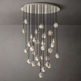 Sibole Clear Glass Round Cluster Chandelier 40"