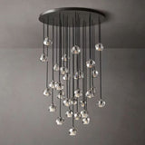 Sibole Clear Glass Round Cluster Chandelier 40"