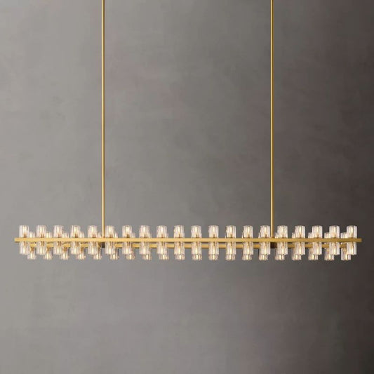 Tara Led Rectangular Chandelier 54"