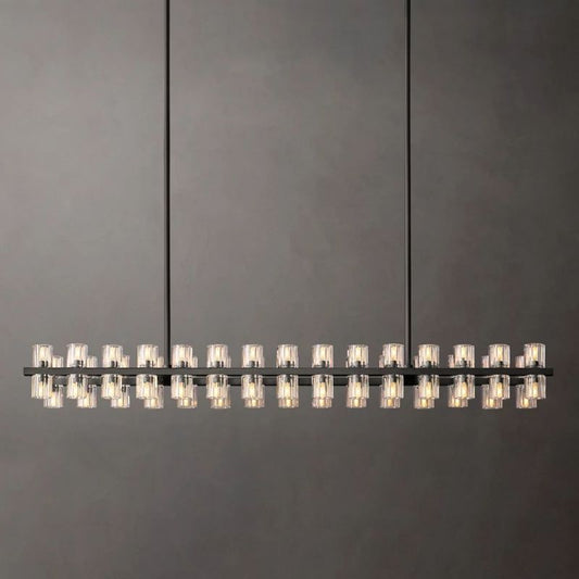 Tara Led Rectangular Chandelier 54"