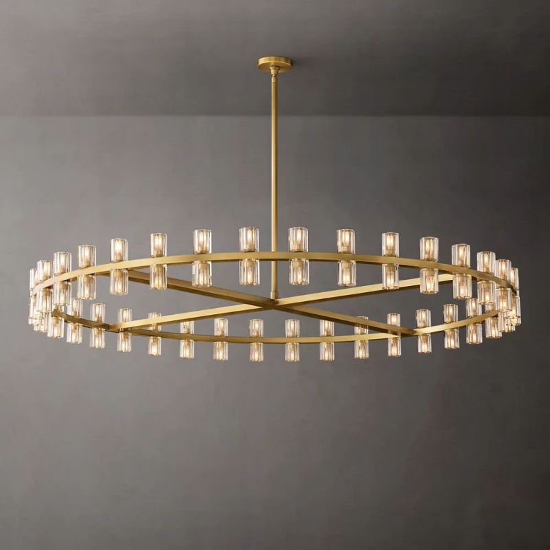 Tara Led Round Chandelier 60"