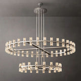 Tara Led Round Two-Tier Chandelier 60"