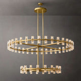 Tara Led Round Two-Tier Chandelier 60"