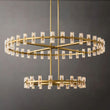 Tara Led Round Two-Tier Chandelier 60"