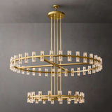 Tara Led Round Two-Tier Chandelier 60"