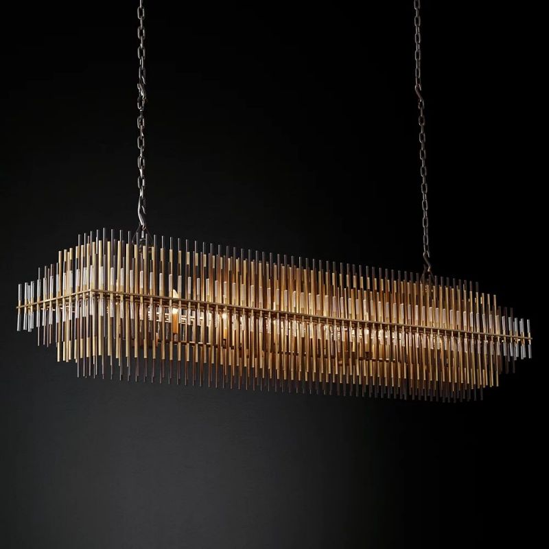 Tazans Rectangular Chandelier 54"