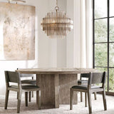 Tazans Pewter Round Chandelier