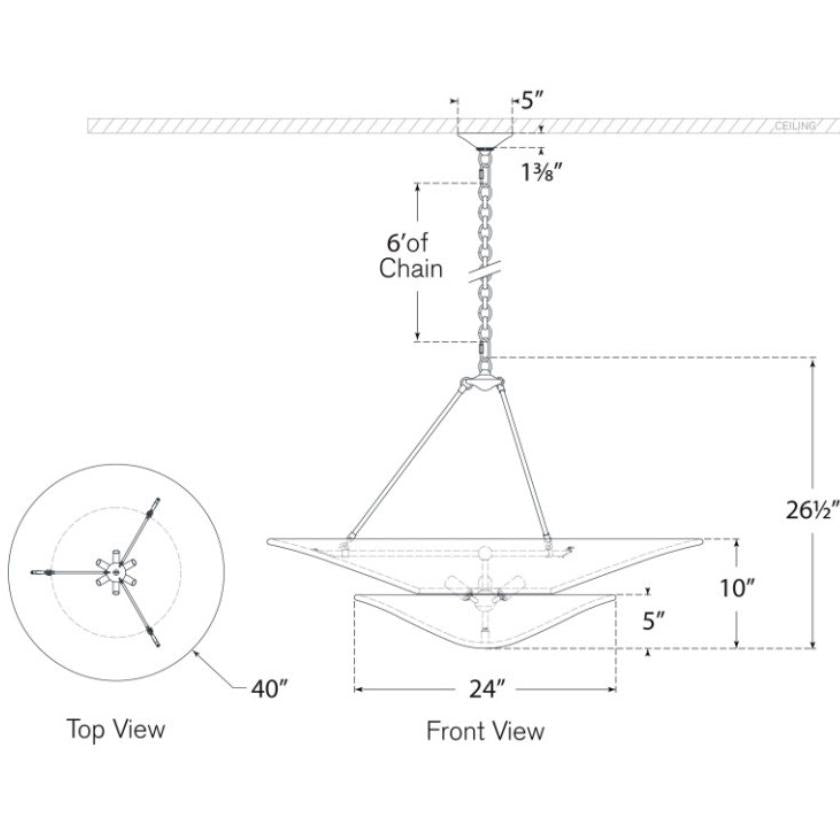 Mollino Tiered Chandelier