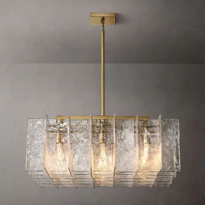 Tiga Square Chandelier 37"