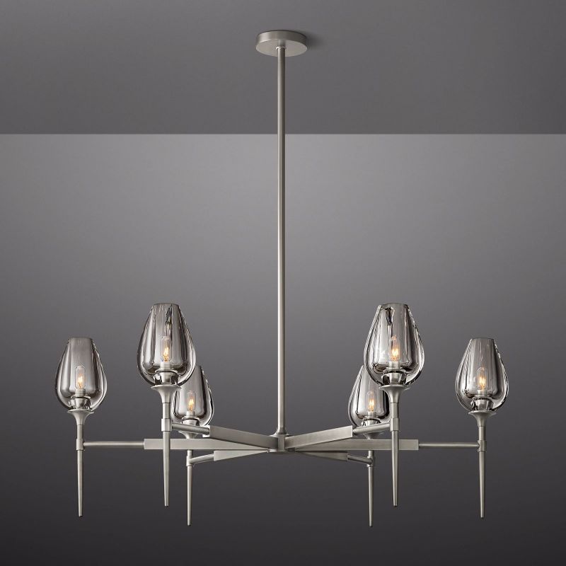 Tulip Round Chandelier 42"