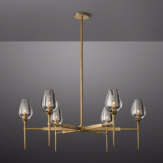 Tulip Round Chandelier 42"