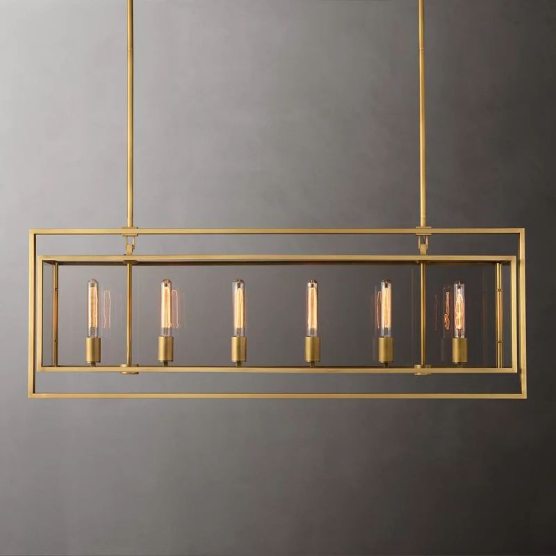 Valona Rectangular Chandelier 54"