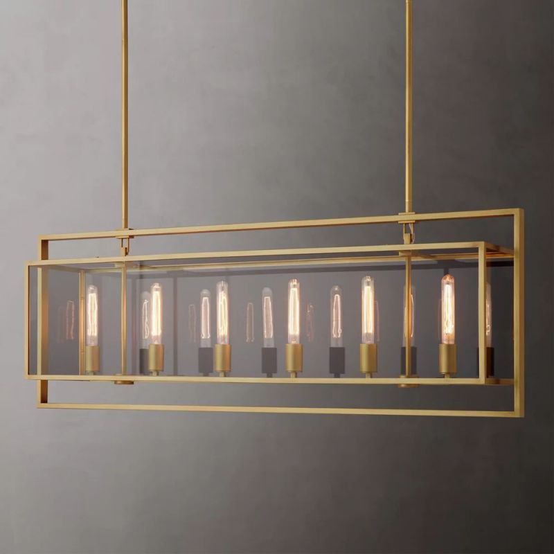 Valona Rectangular Chandelier 54"