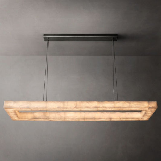 Alabaster Ezreal Rectangular Chandelier 72"