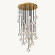 Sibole Clear Glass Round Cluster Chandelier 40"