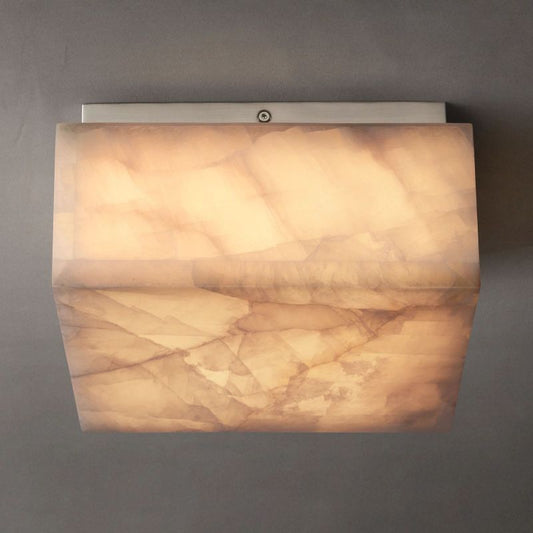 Alabaster Ezreal Square Flushmount 10"