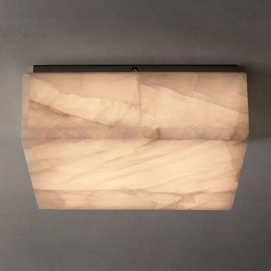 Alabaster Ezreal Square Flushmount 14"